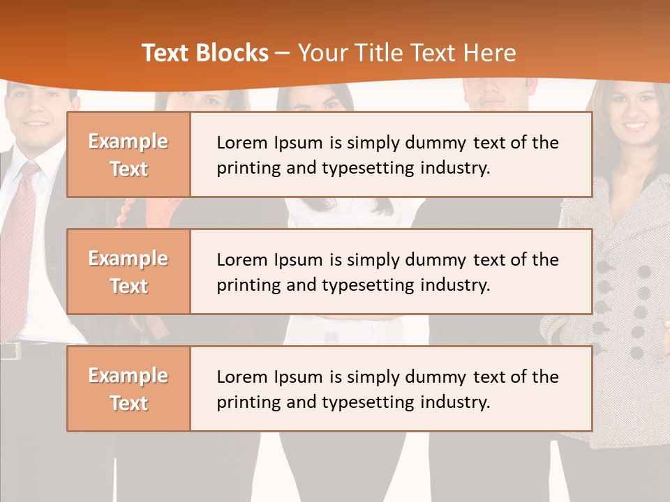 Commerce Female Standing PowerPoint Template