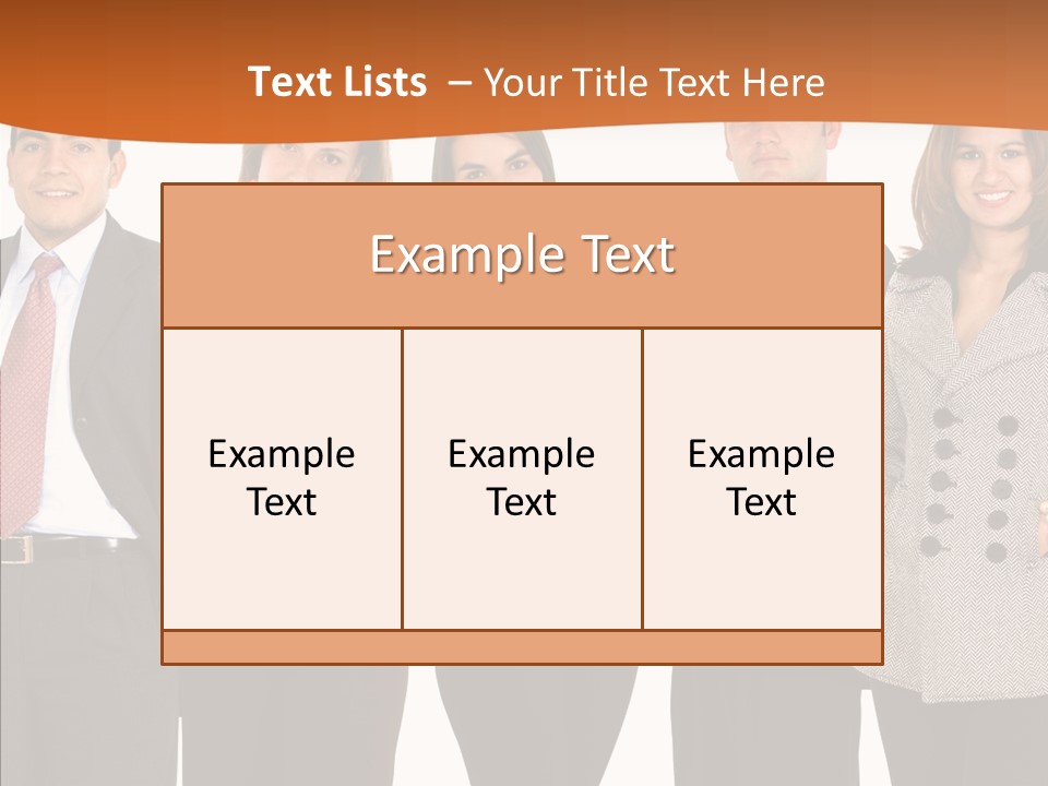 Commerce Female Standing PowerPoint Template