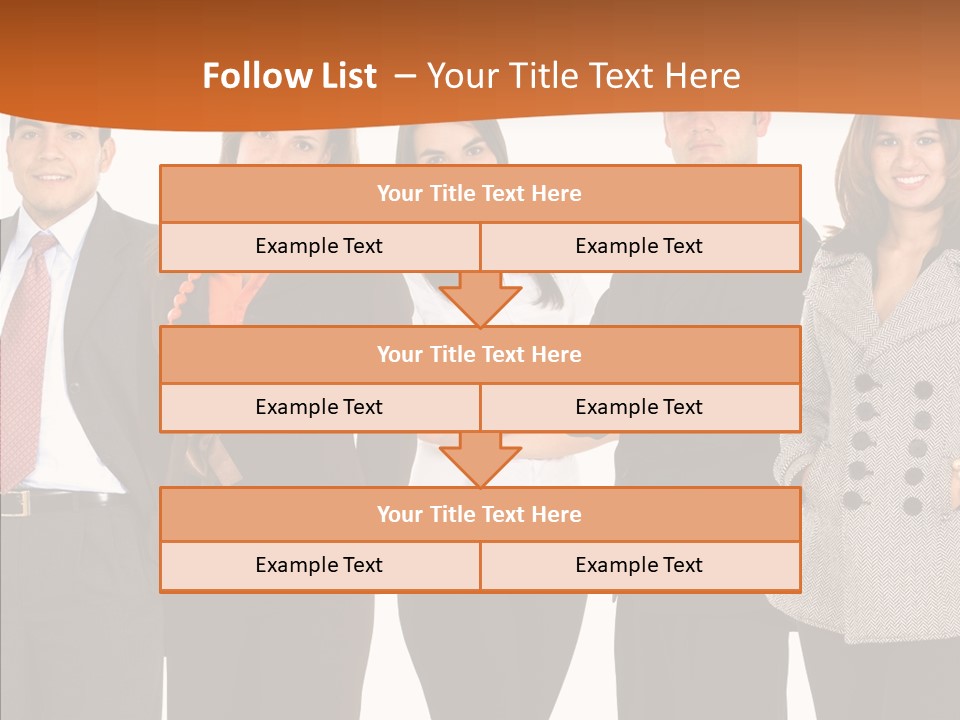 Commerce Female Standing PowerPoint Template