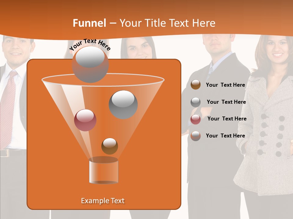 Commerce Female Standing PowerPoint Template