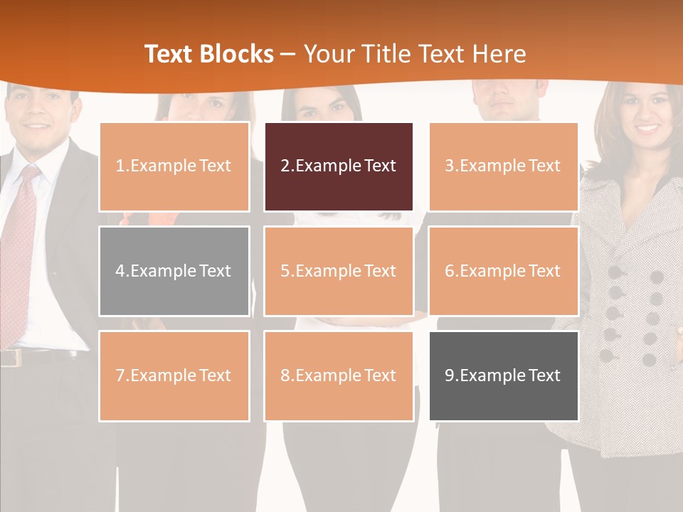 Commerce Female Standing PowerPoint Template