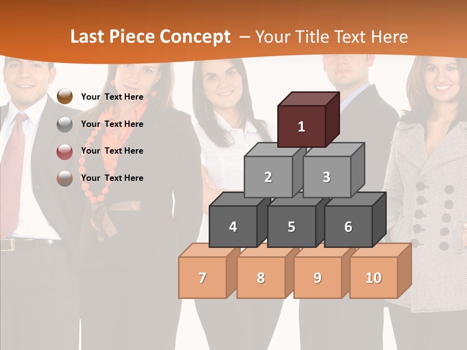 Commerce Female Standing PowerPoint Template