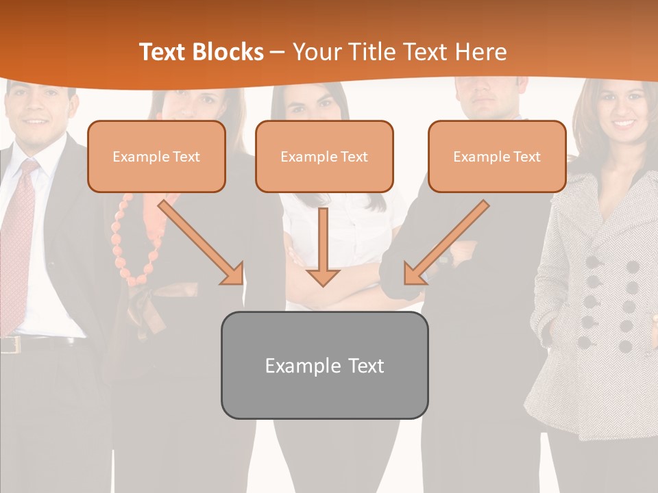 Commerce Female Standing PowerPoint Template