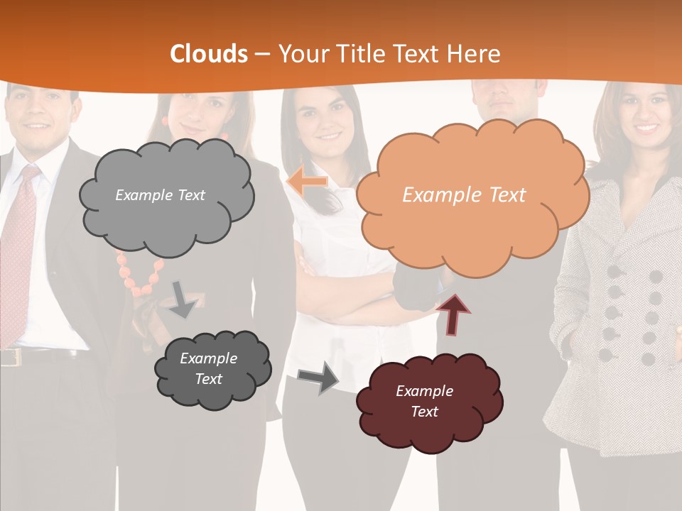 Commerce Female Standing PowerPoint Template