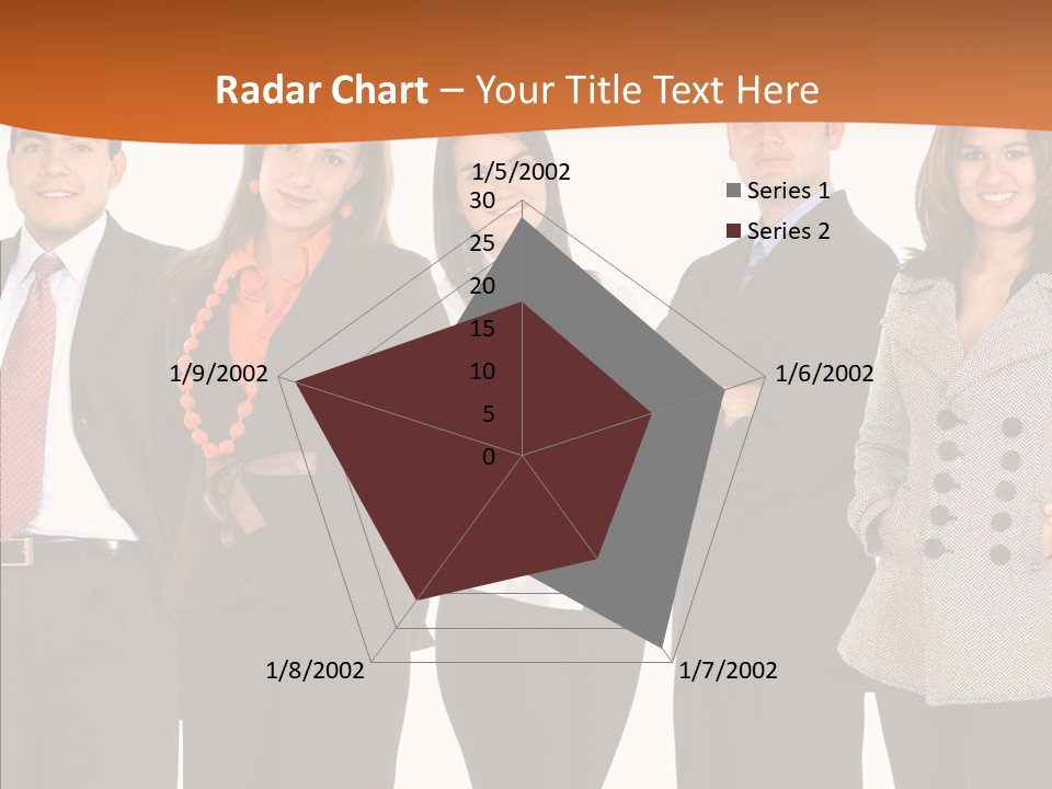 Commerce Female Standing PowerPoint Template