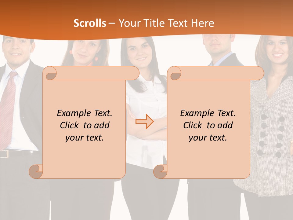 Commerce Female Standing PowerPoint Template