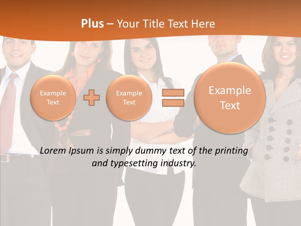Commerce Female Standing PowerPoint Template