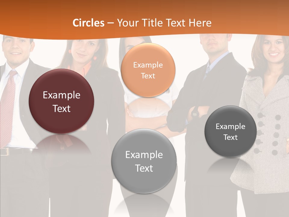 Commerce Female Standing PowerPoint Template