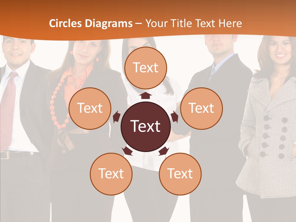 Commerce Female Standing PowerPoint Template