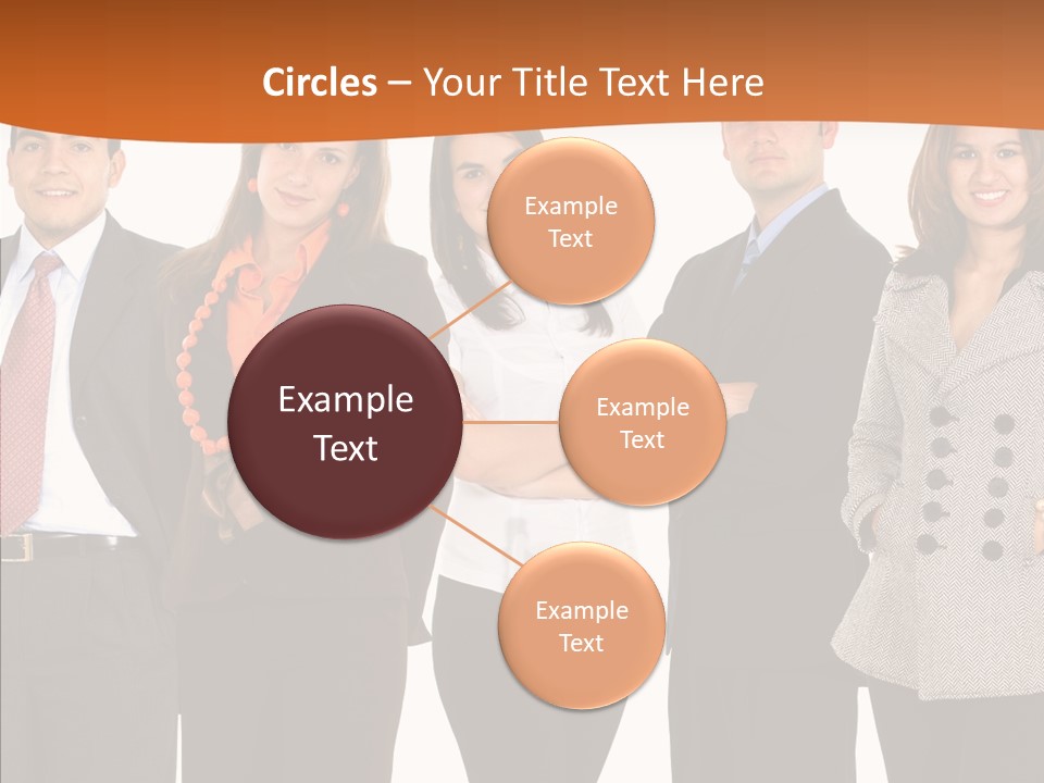 Commerce Female Standing PowerPoint Template