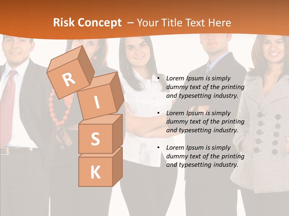 Commerce Female Standing PowerPoint Template