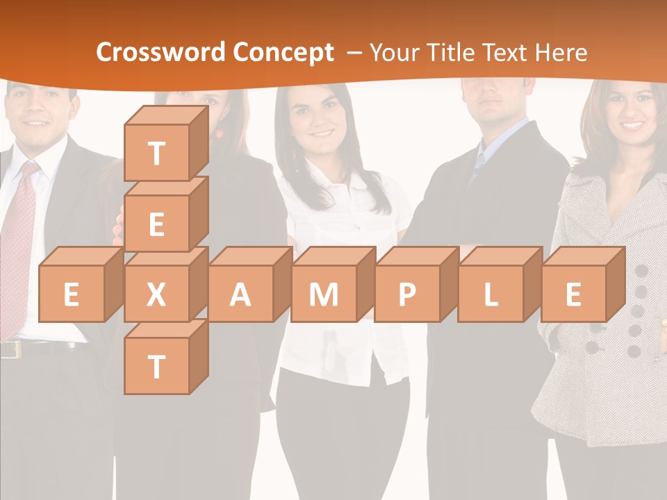 Commerce Female Standing PowerPoint Template