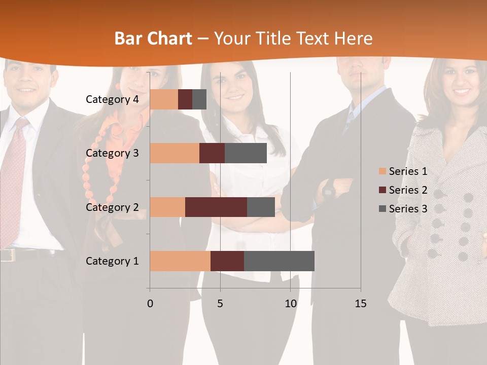 Commerce Female Standing PowerPoint Template