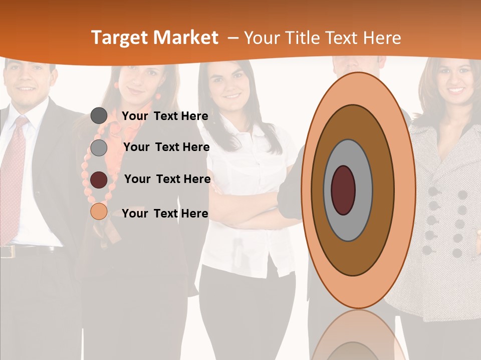 Commerce Female Standing PowerPoint Template