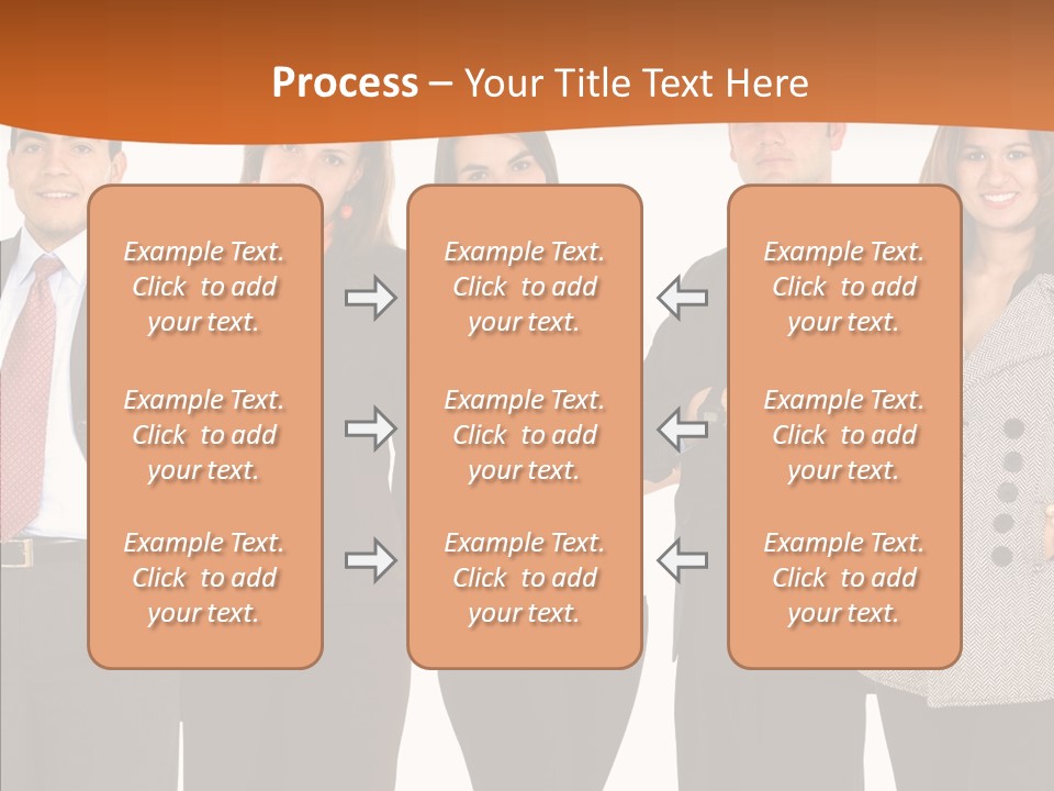 Commerce Female Standing PowerPoint Template