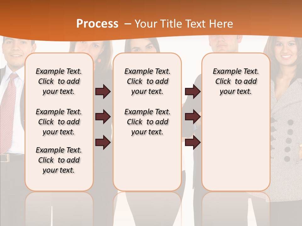 Commerce Female Standing PowerPoint Template