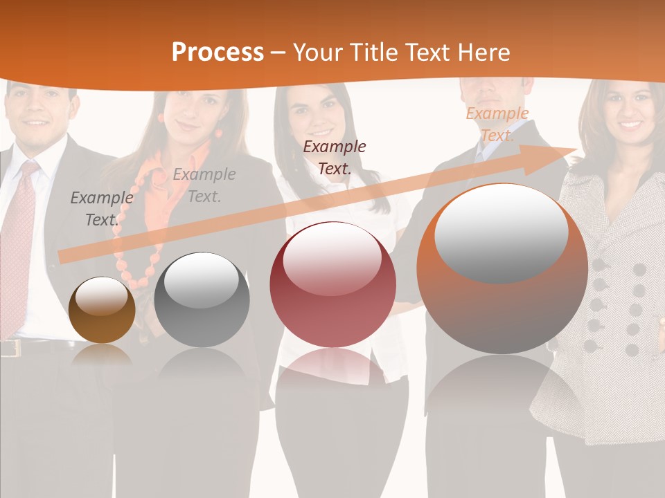 Commerce Female Standing PowerPoint Template