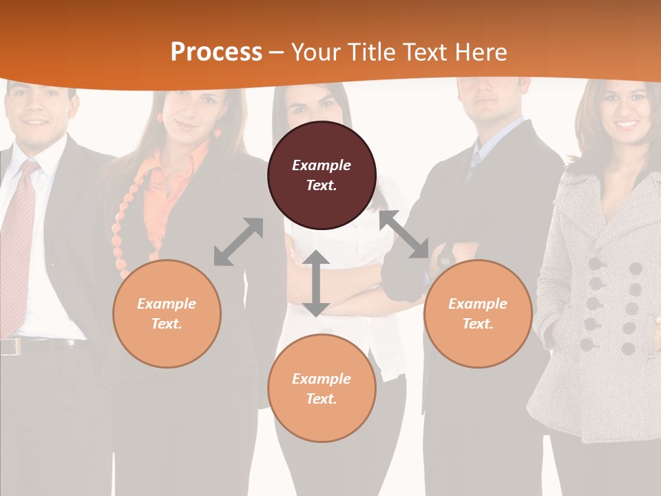 Commerce Female Standing PowerPoint Template