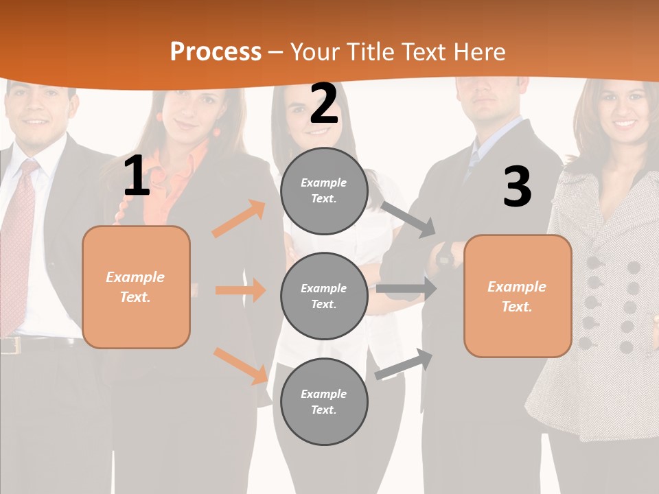 Commerce Female Standing PowerPoint Template