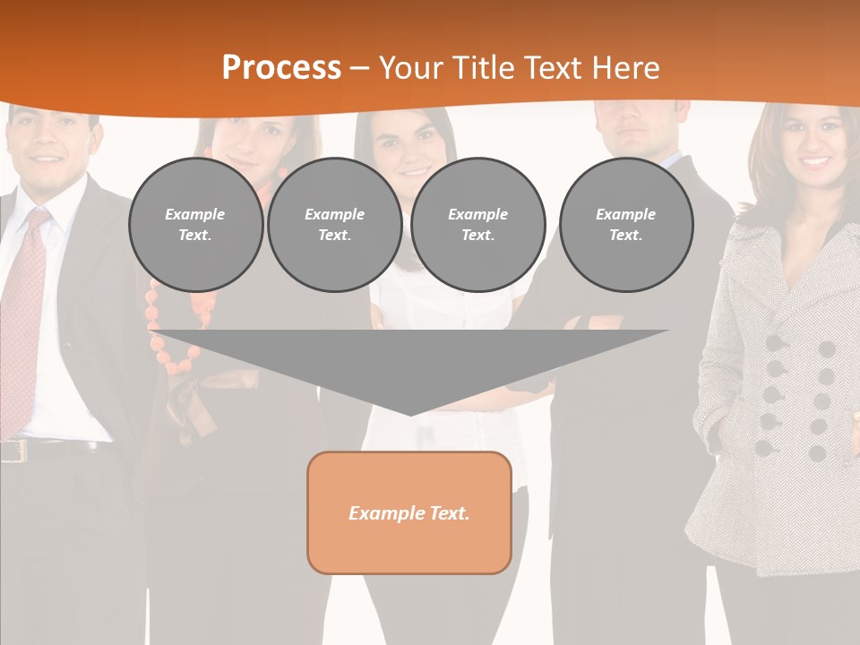 Commerce Female Standing PowerPoint Template