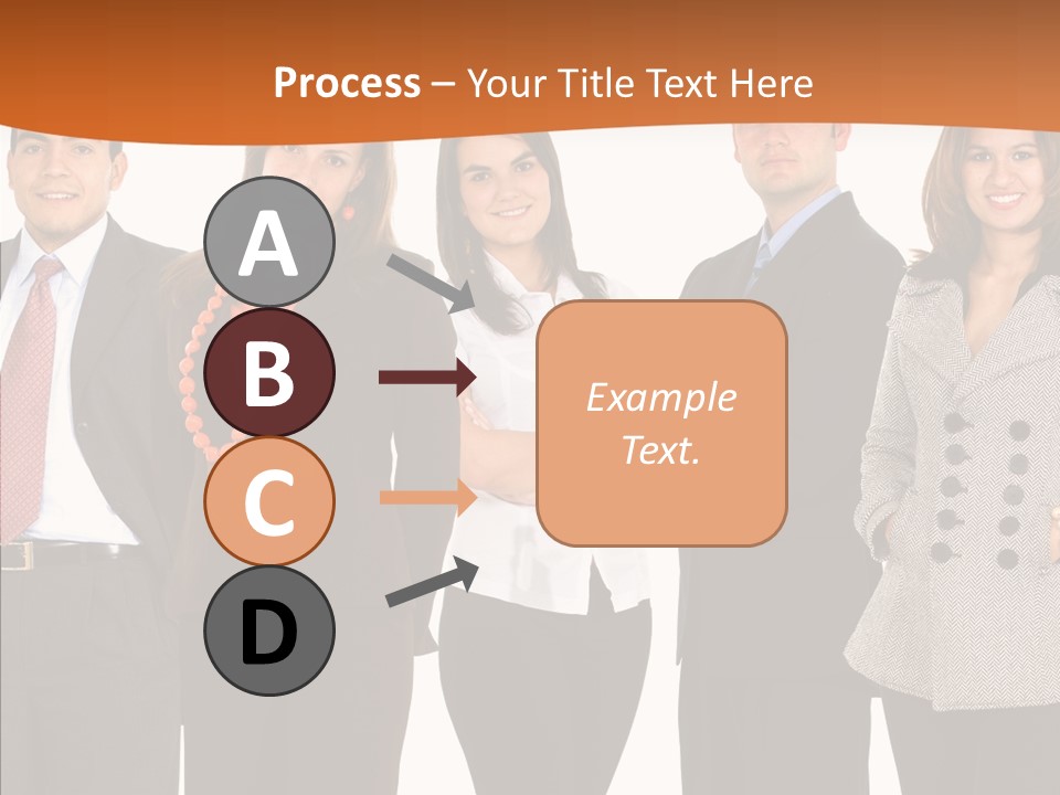 Commerce Female Standing PowerPoint Template
