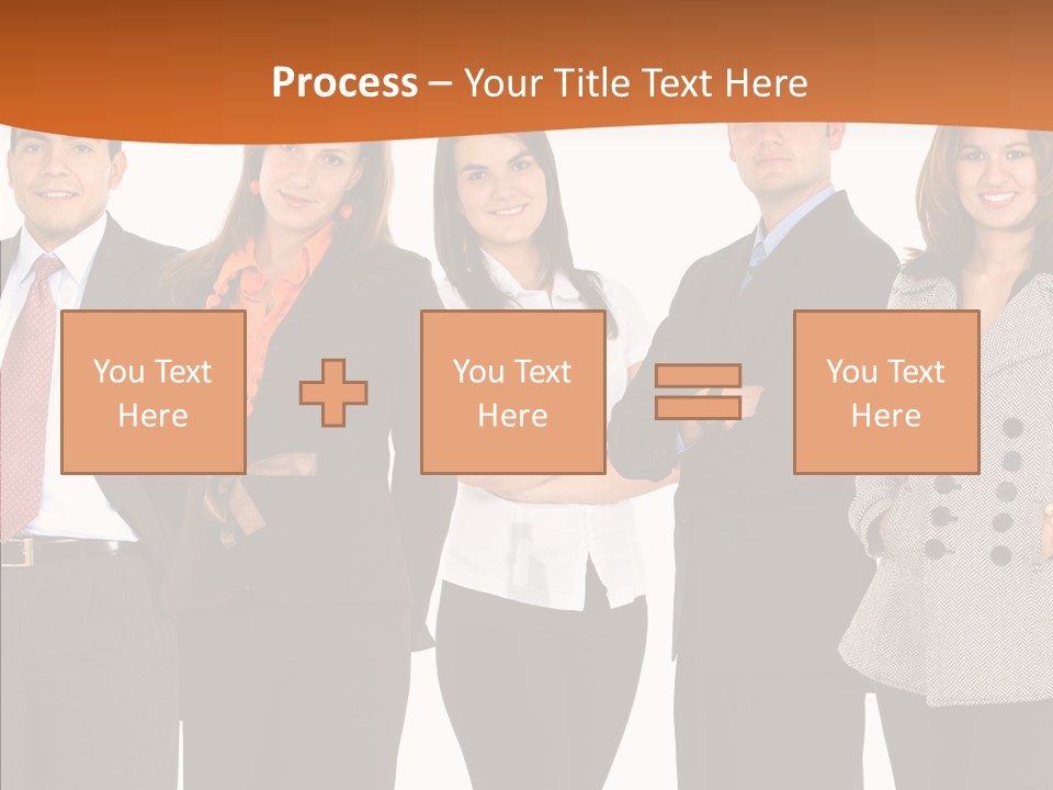Commerce Female Standing PowerPoint Template