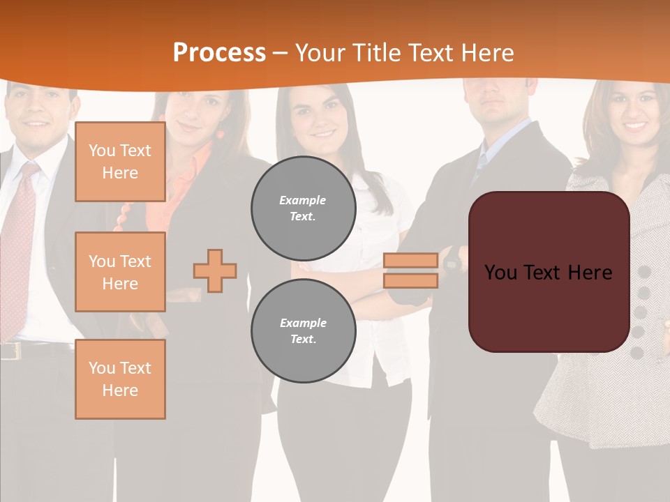 Commerce Female Standing PowerPoint Template