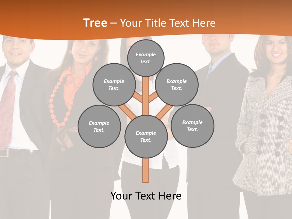 Commerce Female Standing PowerPoint Template