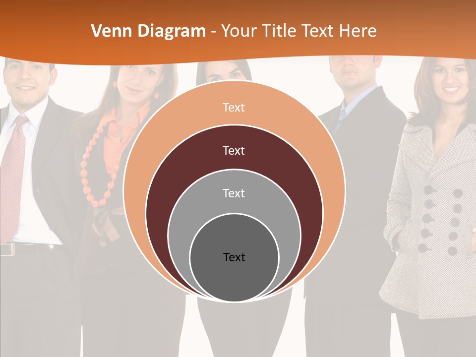 Commerce Female Standing PowerPoint Template