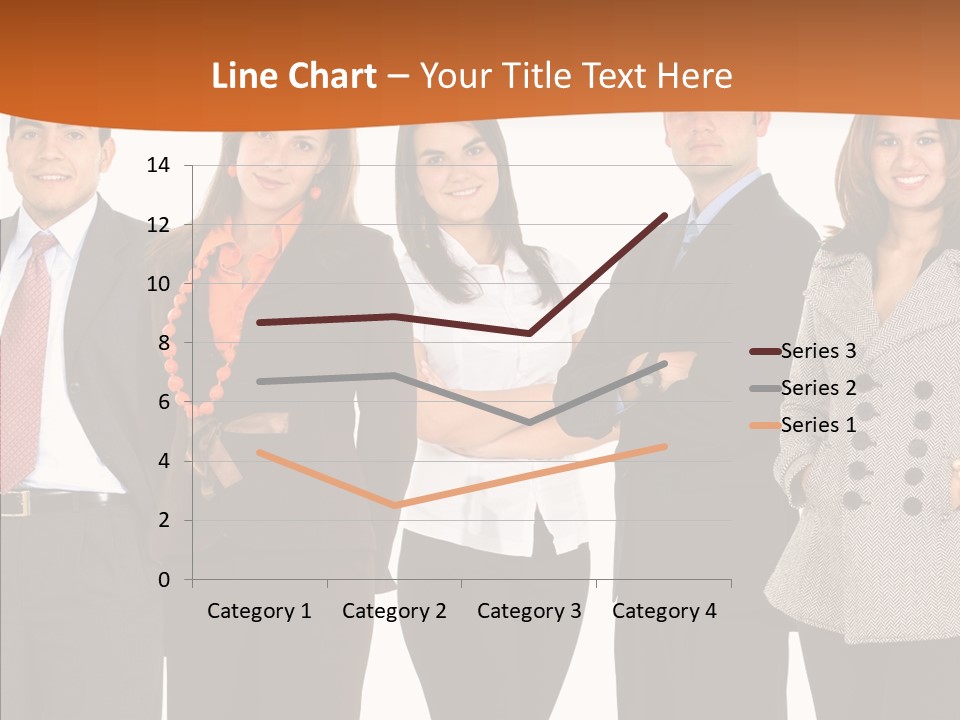 Commerce Female Standing PowerPoint Template