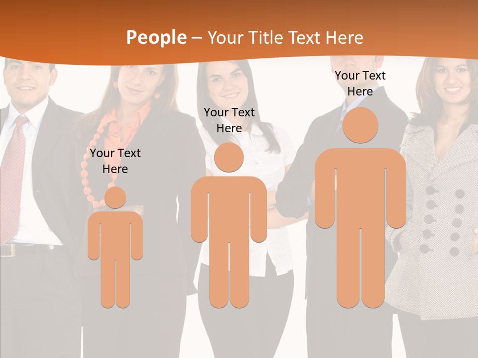 Commerce Female Standing PowerPoint Template