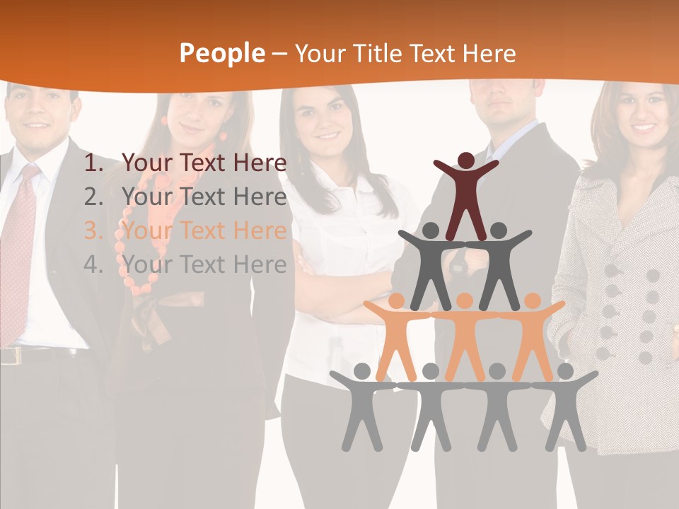 Commerce Female Standing PowerPoint Template