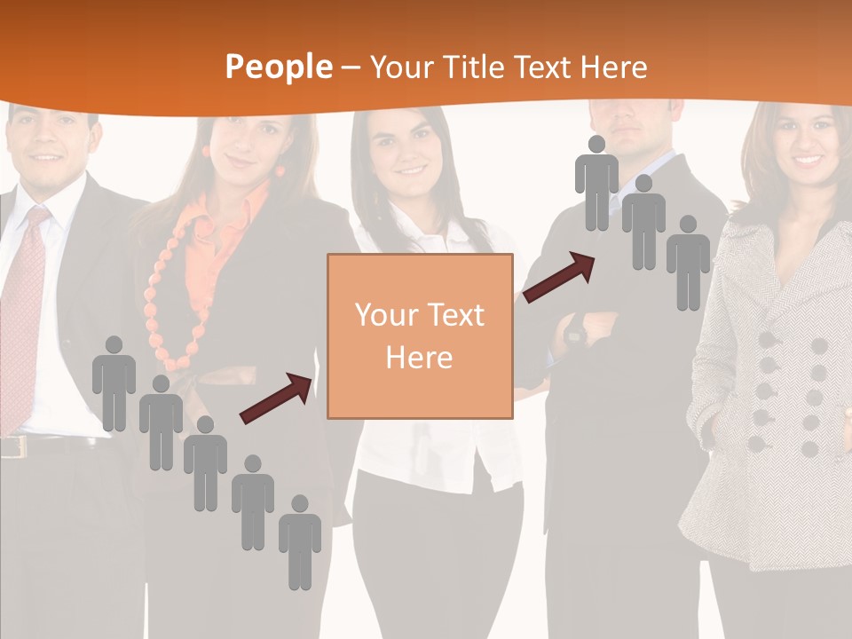 Commerce Female Standing PowerPoint Template