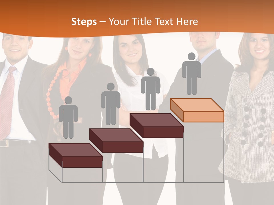 Commerce Female Standing PowerPoint Template