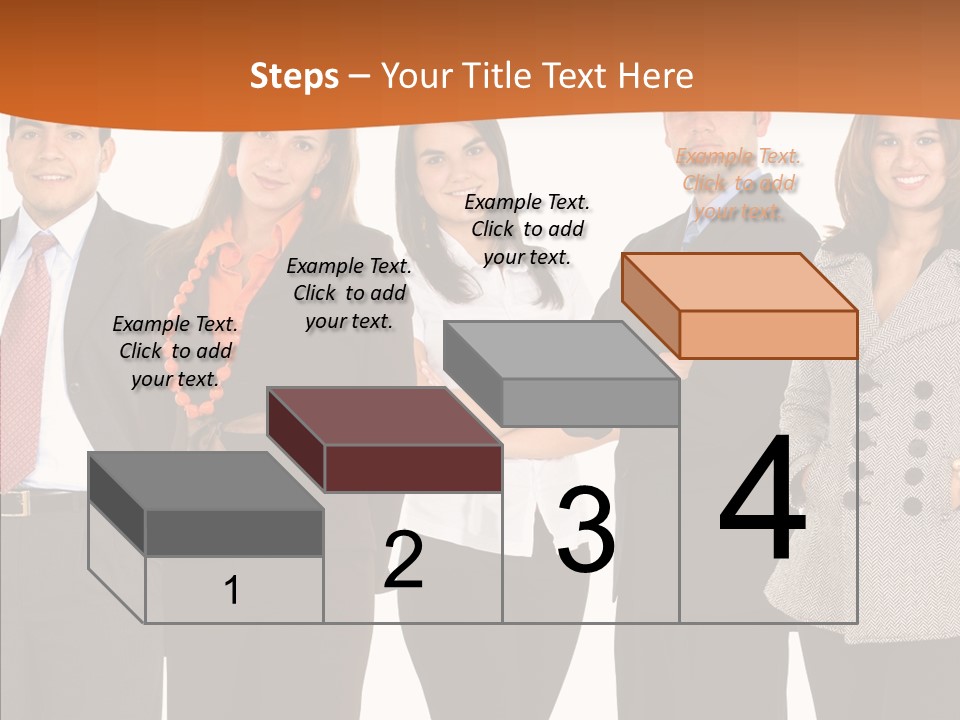 Commerce Female Standing PowerPoint Template