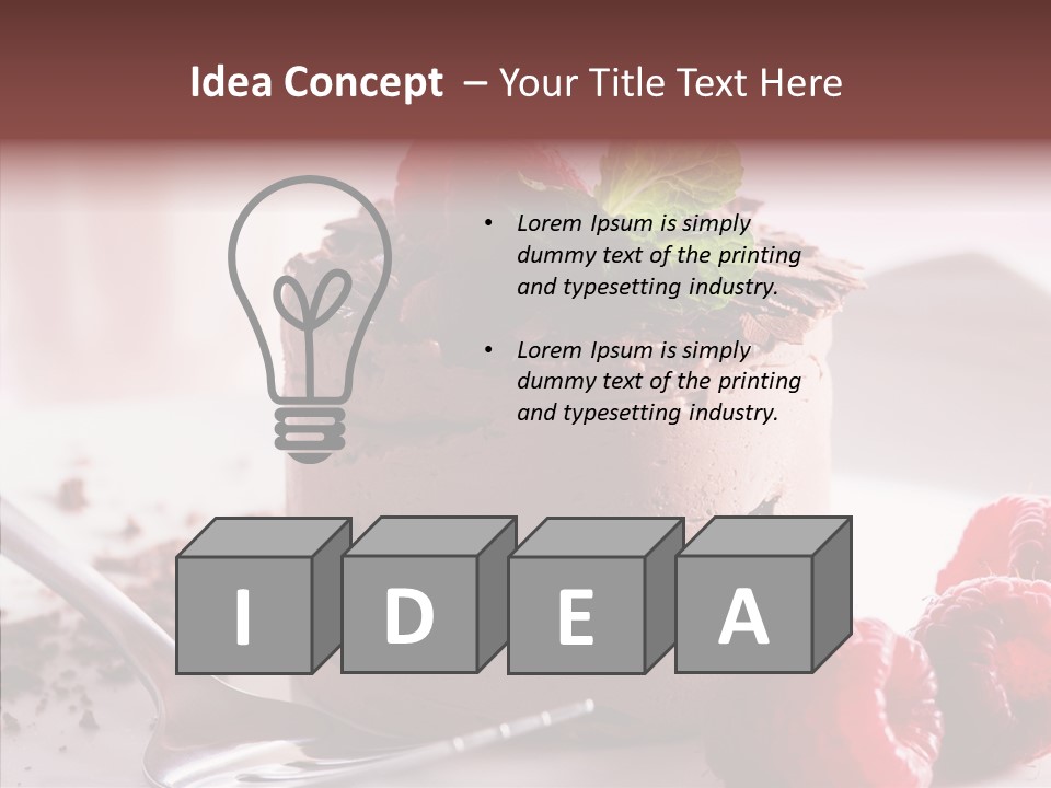 Dessert Diet Sweet PowerPoint Template