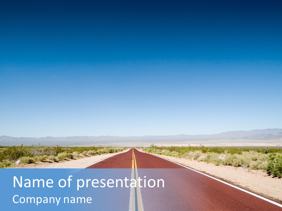 Pave Paving Sky PowerPoint Template