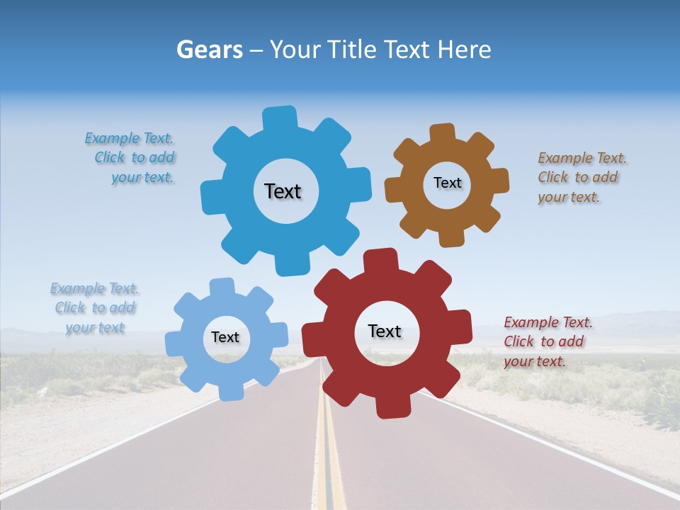 Pave Paving Sky PowerPoint Template