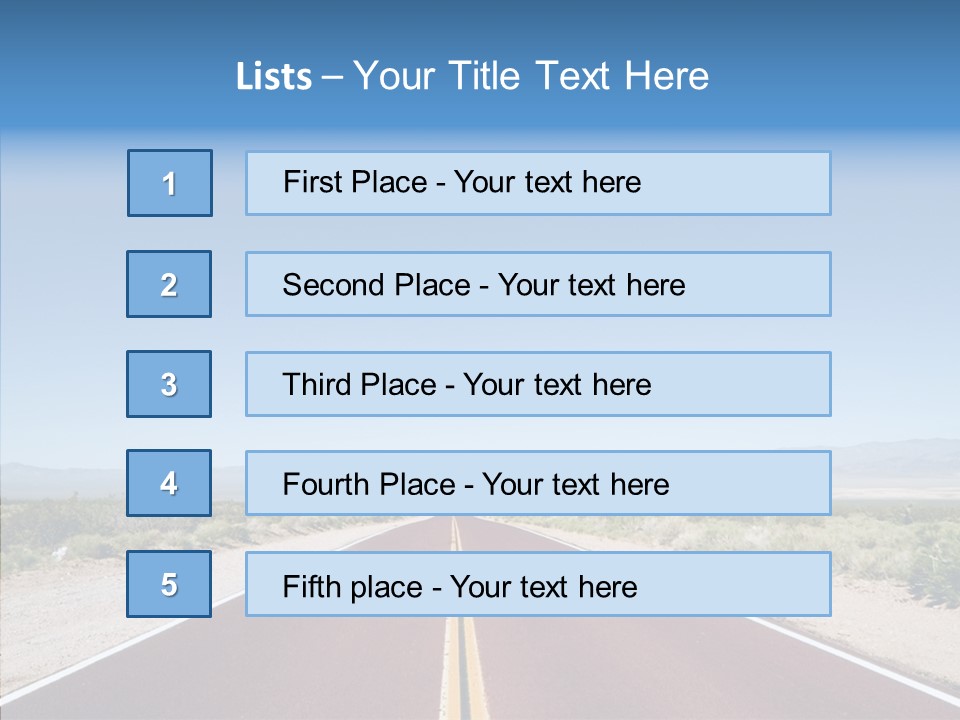 Pave Paving Sky PowerPoint Template