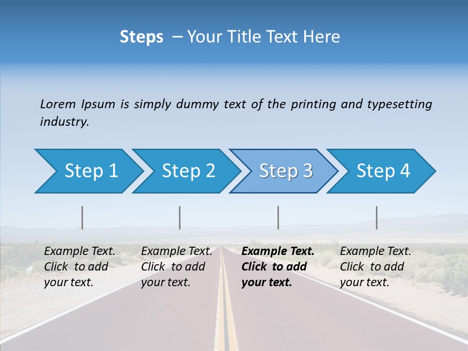 Pave Paving Sky PowerPoint Template