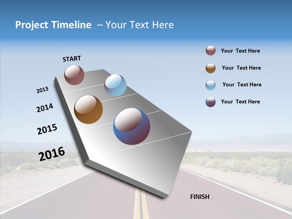Pave Paving Sky PowerPoint Template