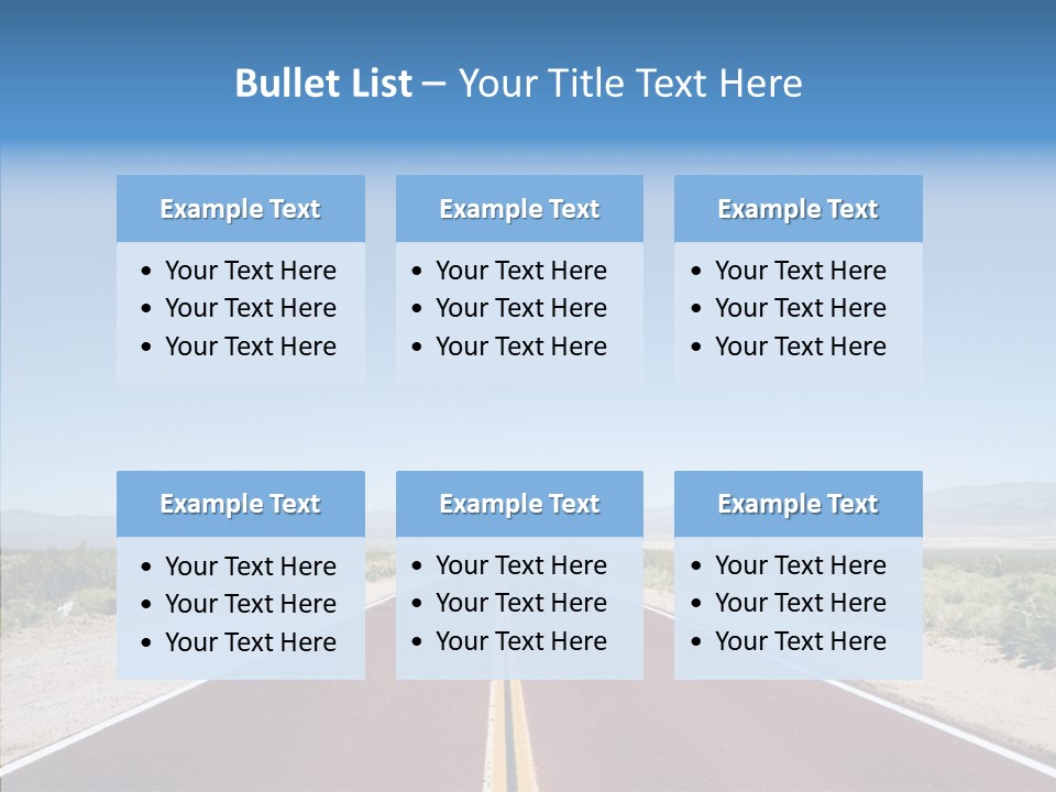 Pave Paving Sky PowerPoint Template