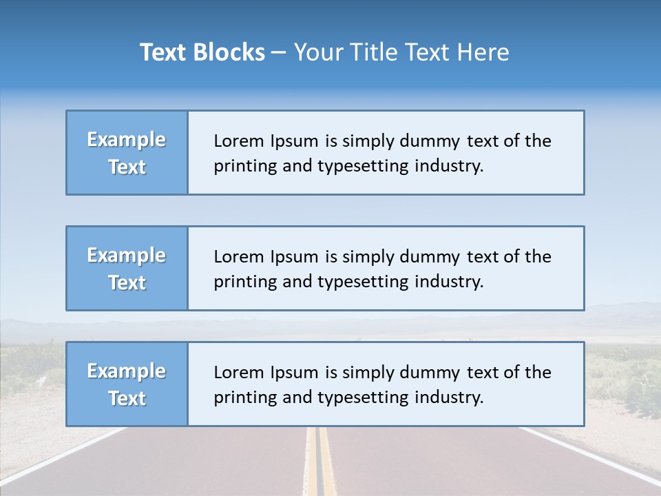 Pave Paving Sky PowerPoint Template