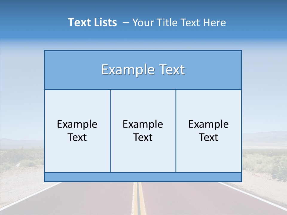 Pave Paving Sky PowerPoint Template