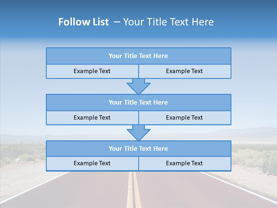 Pave Paving Sky PowerPoint Template