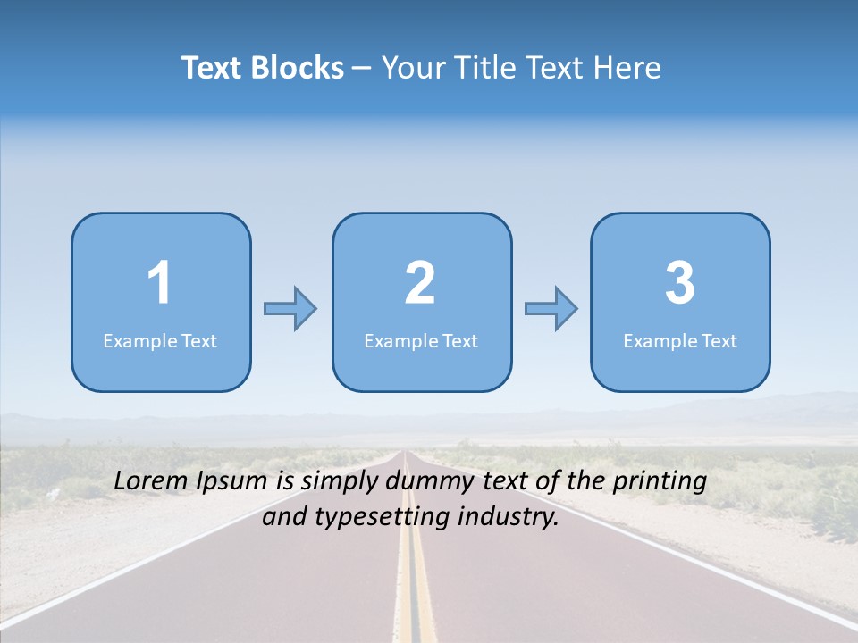 Pave Paving Sky PowerPoint Template
