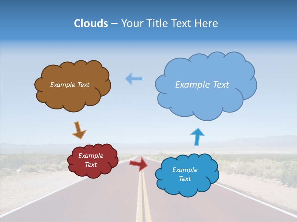 Pave Paving Sky PowerPoint Template