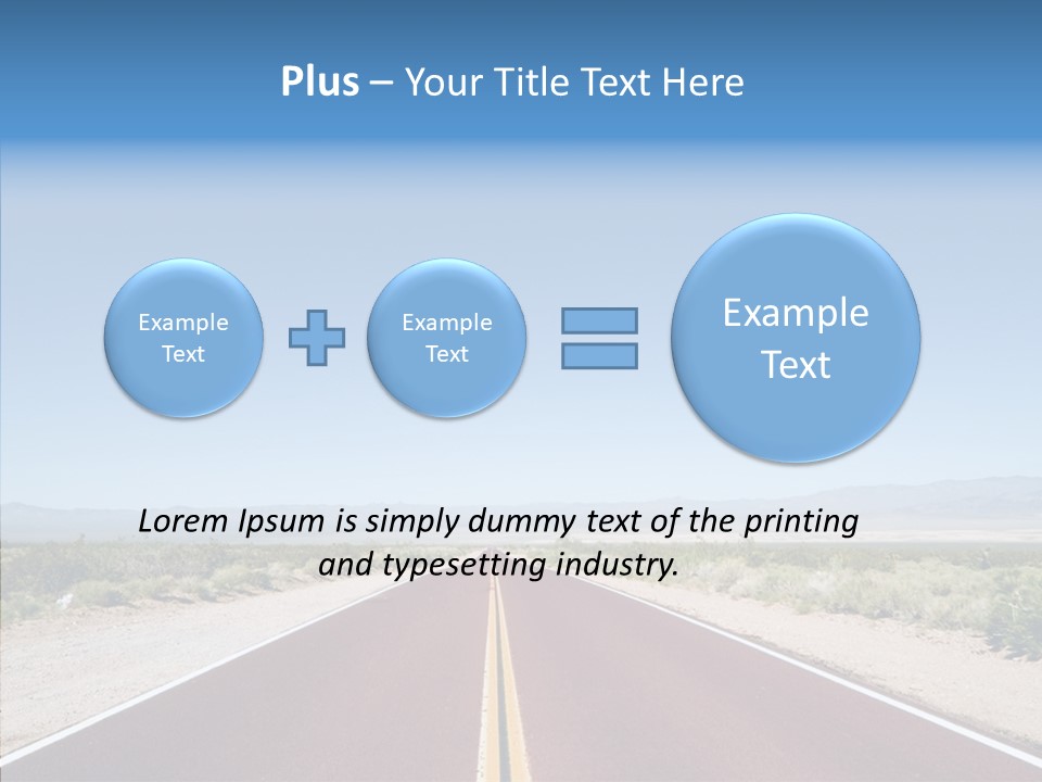 Pave Paving Sky PowerPoint Template