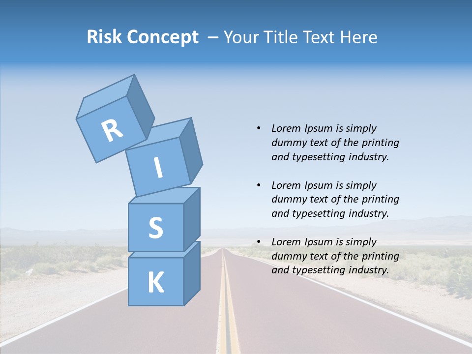 Pave Paving Sky PowerPoint Template