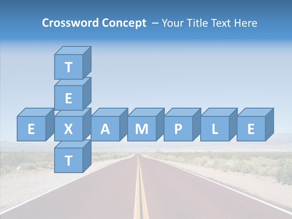 Pave Paving Sky PowerPoint Template